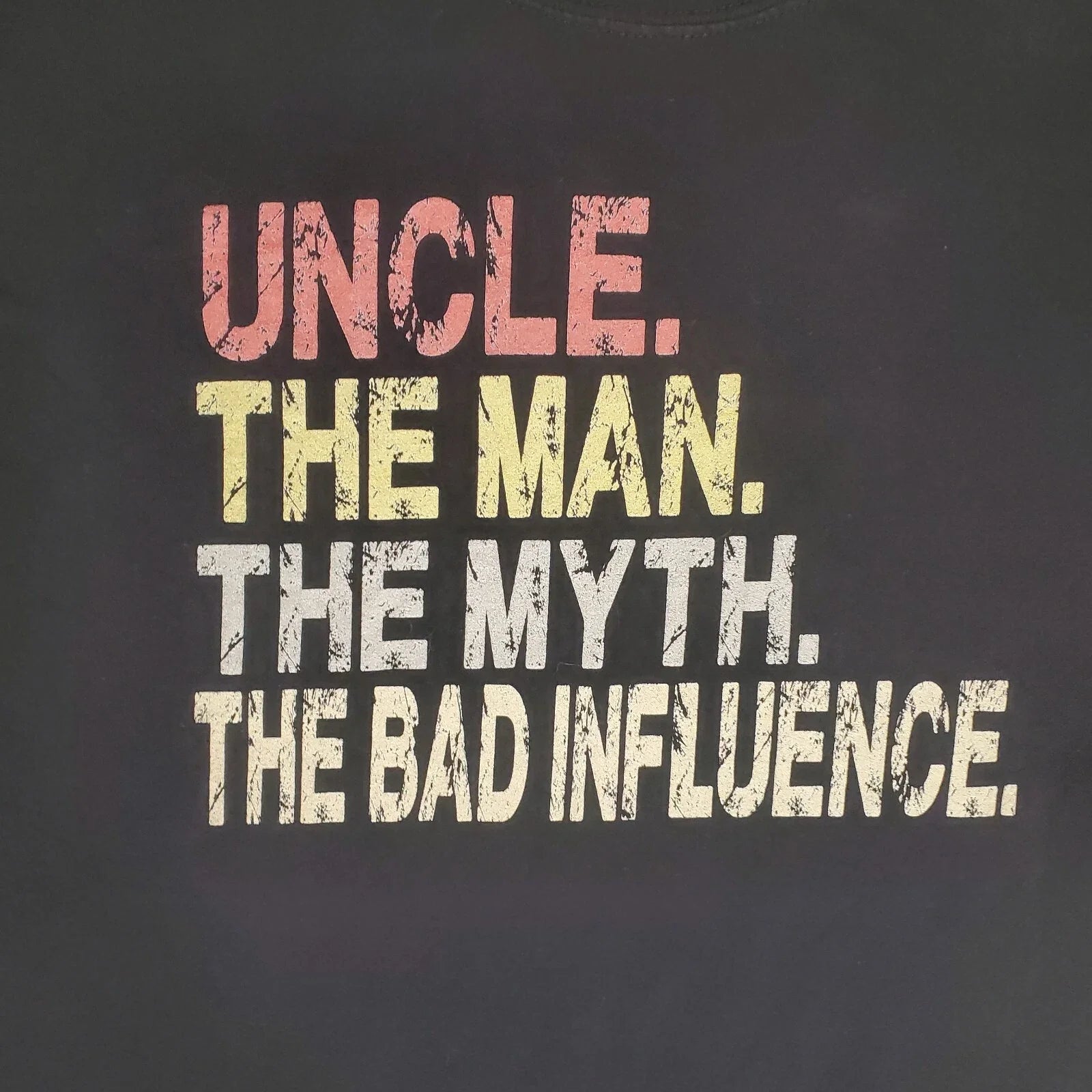 Uncle Shirt The Man Myth Bad Influence Legend Sz XXL Funny Humor Dad Joke Cool Unisex T-shirt, Sweatshirt, Hoodie, Long Sleeve Tee - T-Shirt, Sweatshirt, Hoodie