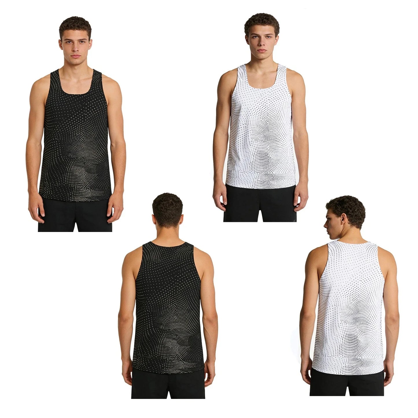 Men Tops Summer Vest Trendy Streetwear Stretchy Clubwear Comfortable Shirts Unisex T-shirt, Sweatshirt, Hoodie, Long Sleeve Tee - T-Shirt, Sweatshirt, Hoodie