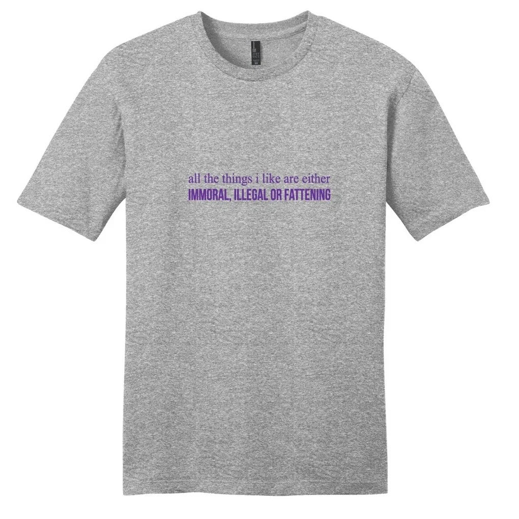 All The Things I Like T-Shirt - Unisex Funny Quotes Shirt Unisex T-shirt, Sweatshirt, Hoodie, Long Sleeve Tee - T-Shirt, Sweatshirt, Hoodie