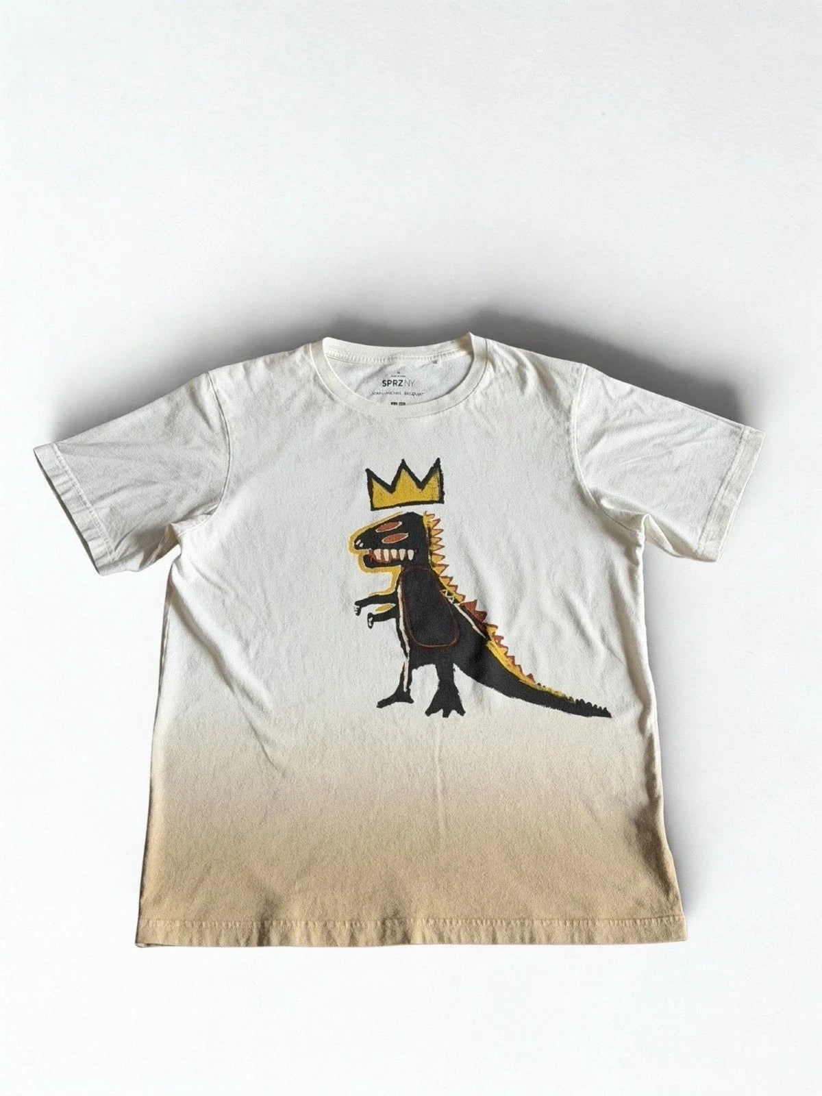 UNIQLO SPRZNY Jean-Michel Basquiat 'Pez Dispenser' T-Rex Cotton T-Shirt, M Unisex T-shirt, Sweatshirt, Hoodie, Long Sleeve Tee - T-Shirt, Sweatshirt, Hoodie
