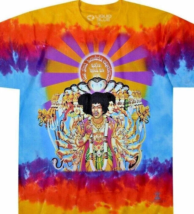 Jimi Hendrix Experience Tie Dye T-Shirt Axis Bold As Love L XL 2XL  Psychedelic Unisex T-shirt, Sweatshirt, Hoodie, Long Sleeve Tee - T-Shirt, Sweatshirt, Hoodie