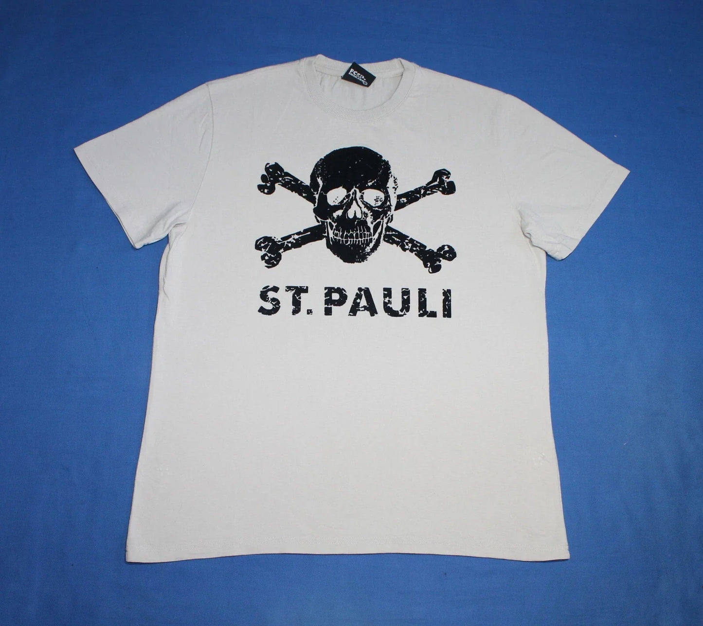 FC St. Pauli Shirt Skull Print Beige Men's Tee M Unisex T-shirt, Sweatshirt, Hoodie, Long Sleeve Tee - T-Shirt, Sweatshirt, Hoodie