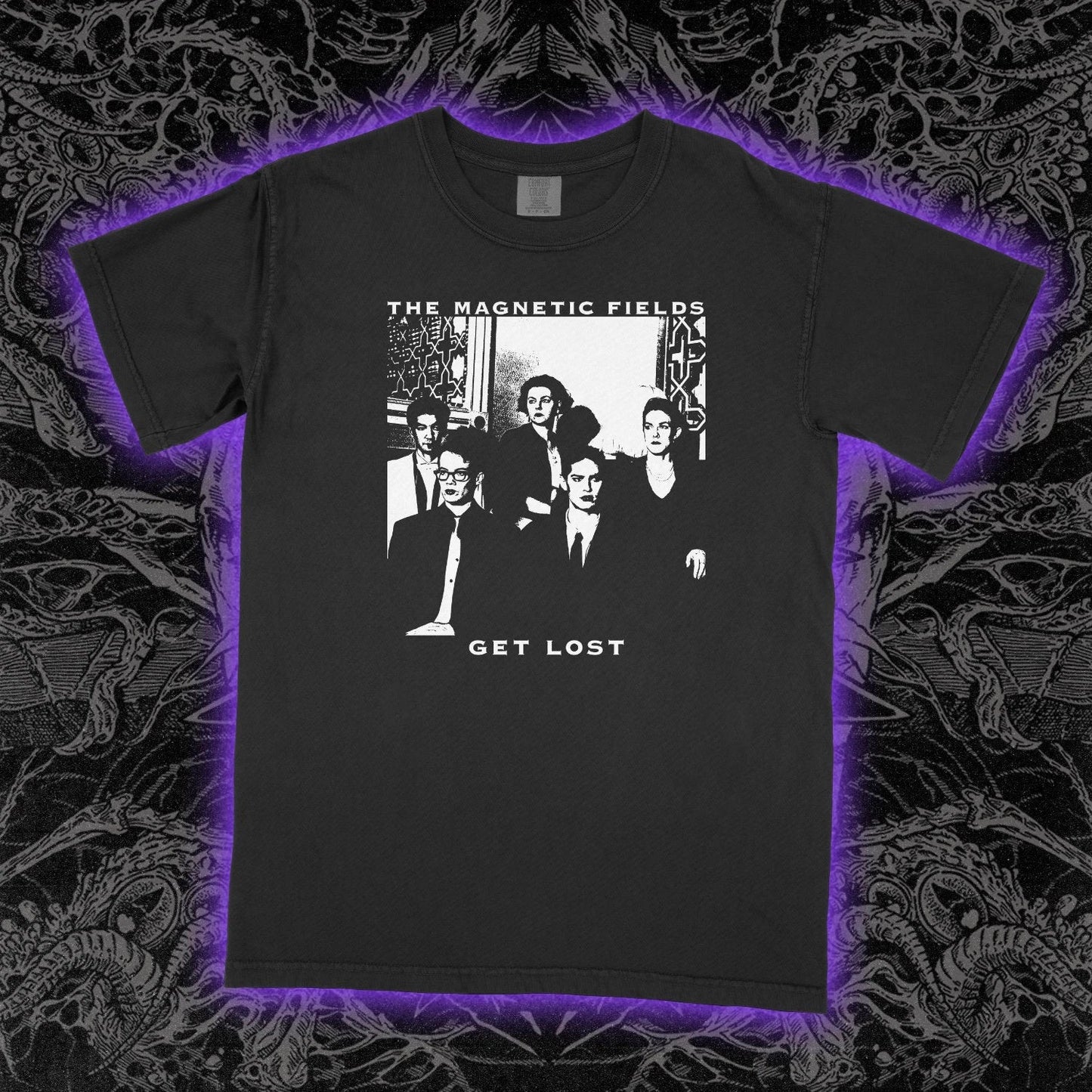Magnetic Fields Get Lost T-Shirt Indie Pop Album Graphic Band Tee Unisex Soft Unisex T-shirt, Sweatshirt, Hoodie, Long Sleeve Tee - T-Shirt, Sweatshirt, Hoodie