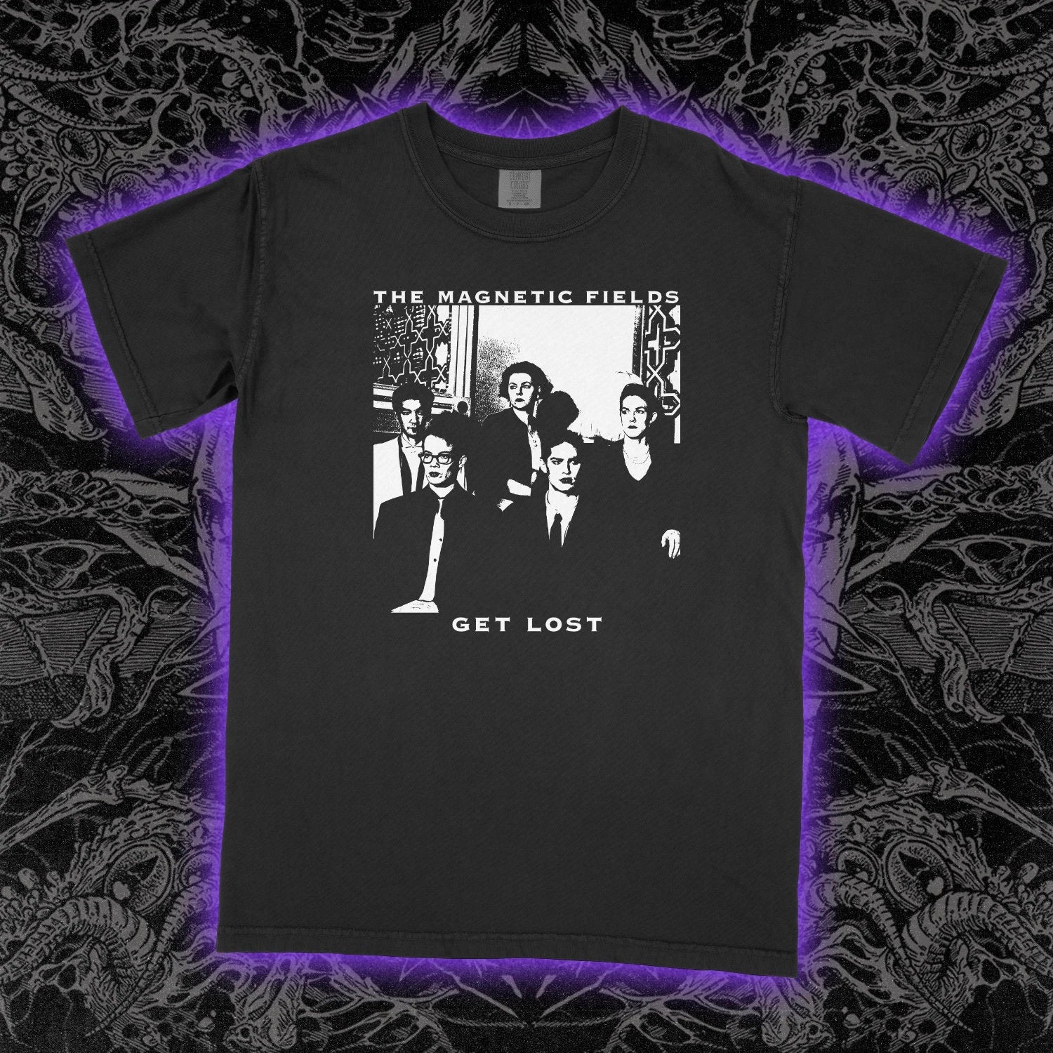 Magnetic Fields Get Lost T-Shirt Indie Pop Album Graphic Band Tee Unisex Soft Unisex T-shirt, Sweatshirt, Hoodie, Long Sleeve Tee - T-Shirt, Sweatshirt, Hoodie