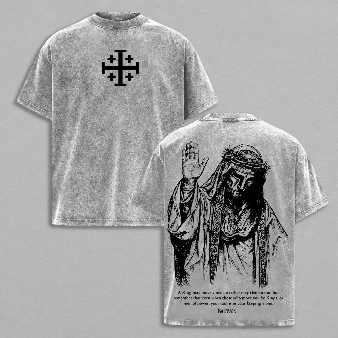 Gothic Y2k King Washed T-Shirt Unisex T-shirt, Sweatshirt, Hoodie, Long Sleeve Tee - T-Shirt, Sweatshirt, Hoodie