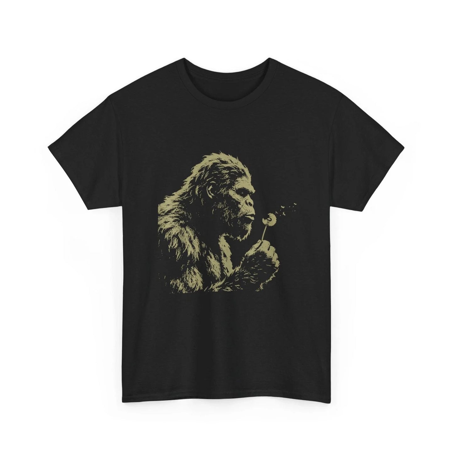 Blowing Wishes Funny Shirt, Bigfoot Blowing Dandelion Vintage Art T-Shirt Unisex T-shirt, Sweatshirt, Hoodie, Long Sleeve Tee - T-Shirt, Sweatshirt, Hoodie