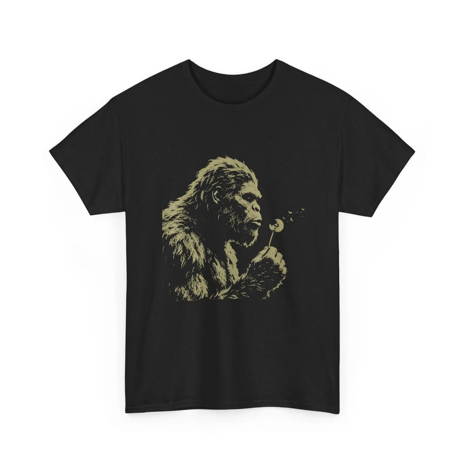 Blowing Wishes Funny Shirt, Bigfoot Blowing Dandelion Vintage Art T-Shirt Unisex T-shirt, Sweatshirt, Hoodie, Long Sleeve Tee - T-Shirt, Sweatshirt, Hoodie