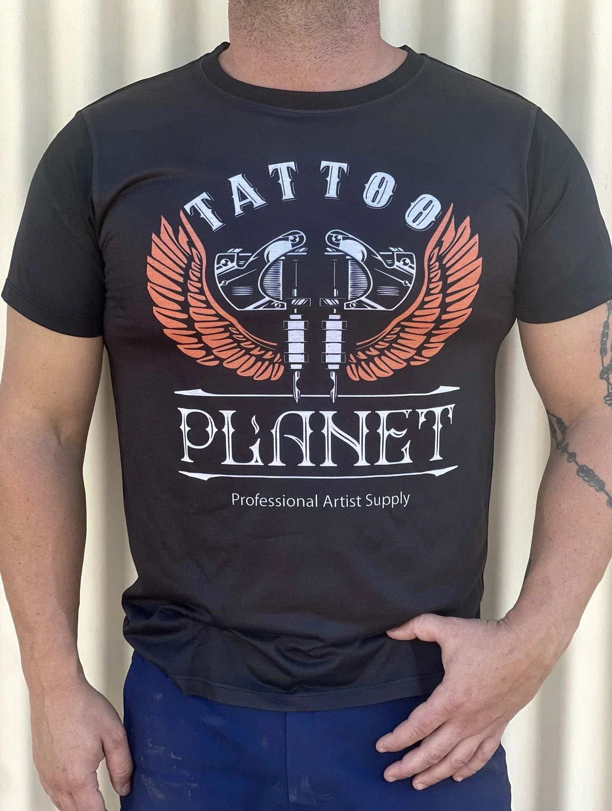 Tattoo Planet T-Shirt Artist Street Fashion Mens Ladies - Black Unisex T-shirt, Sweatshirt, Hoodie, Long Sleeve Tee - T-Shirt, Sweatshirt, Hoodie