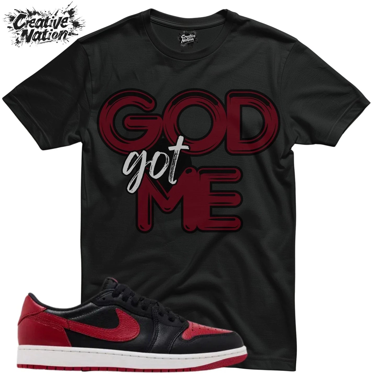 Shirt To Match 1 Unisex Tee Sneaker Shirt GOD Got Me Shirt For Sneaker Tee Unisex T-shirt, Sweatshirt, Hoodie, Long Sleeve Tee - T-Shirt, Sweatshirt, Hoodie
