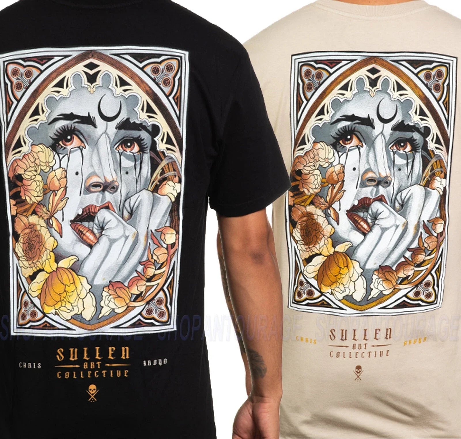 Sullen Aroyo Premium SCM5489 New Short Sleeve Tattoo T-shirt For Men 2 Colors Unisex T-shirt, Sweatshirt, Hoodie, Long Sleeve Tee - T-Shirt, Sweatshirt, Hoodie