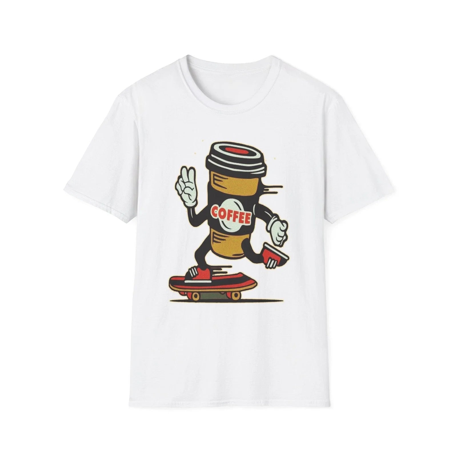 Skateboarding Coffee T-Shirt, Funny Coffee Lover's Tee, Unisex Gift Unisex T-shirt, Sweatshirt, Hoodie, Long Sleeve Tee - T-Shirt, Sweatshirt, Hoodie