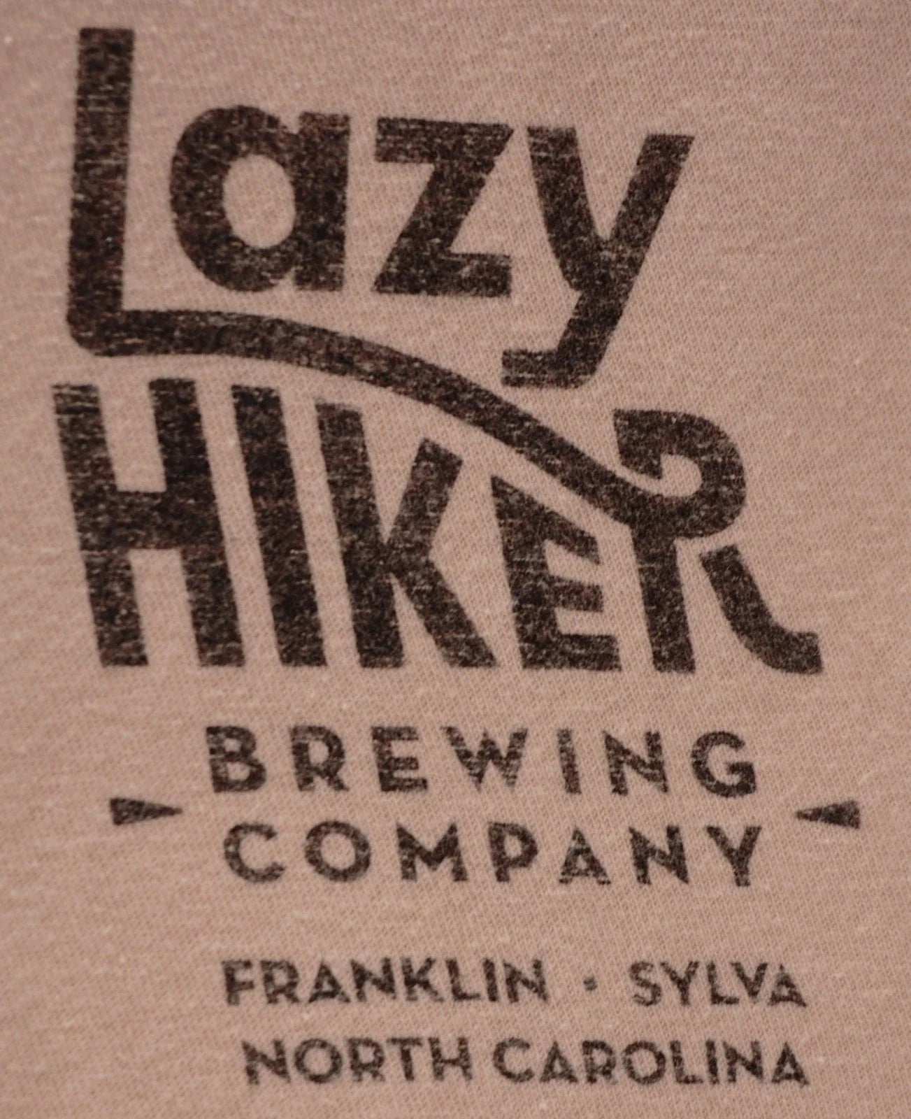 LAZY HIKER BREWING COMPANY T SHIRT TEE SYLVA FRANKLIN NC LIGHT PEACH MENS SIZE S Unisex T-shirt, Sweatshirt, Hoodie, Long Sleeve Tee - T-Shirt, Sweatshirt, Hoodie