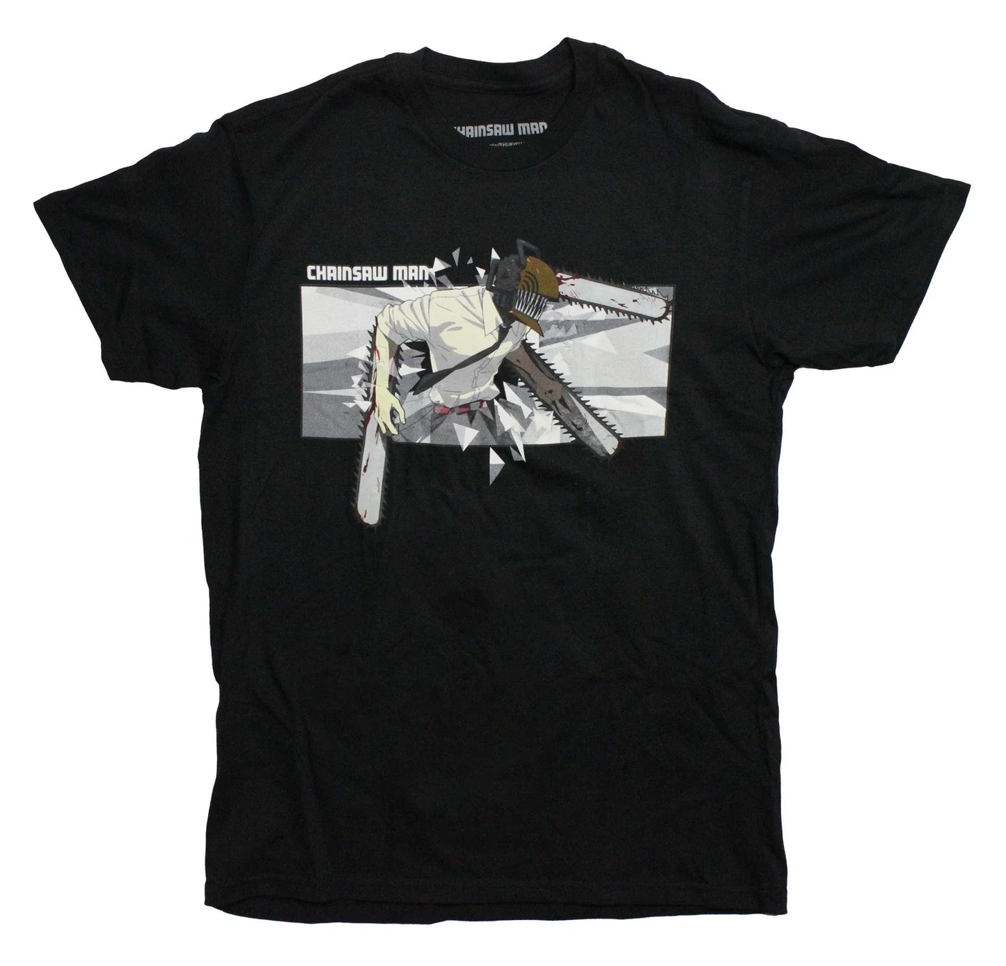 Chainsaw Man New Adult T-Shirt - Denji with 3 Bloody Saws Boxed Image Unisex T-shirt, Sweatshirt, Hoodie, Long Sleeve Tee - T-Shirt, Sweatshirt, Hoodie