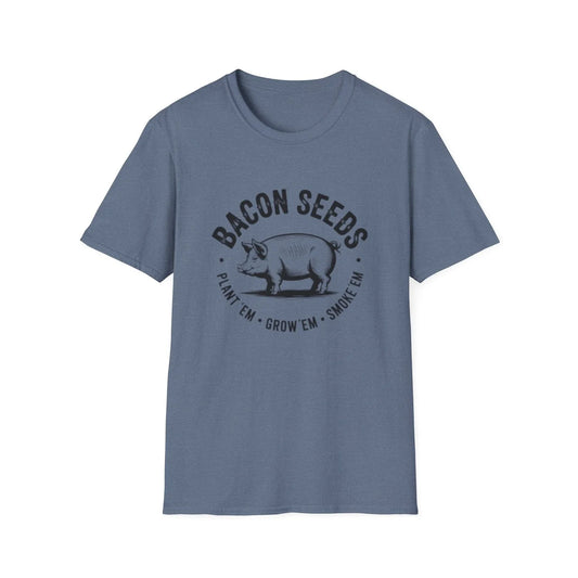 Bacon Seeds pig illustration T-Shirt | Farm humor tee Unisex T-shirt, Sweatshirt, Hoodie, Long Sleeve Tee - T-Shirt, Sweatshirt, Hoodie