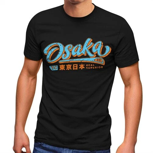 Japanese Characters Japan Script Osaka Fashion Men's T-Shirt Unisex T-shirt, Sweatshirt, Hoodie, Long Sleeve Tee - T-Shirt, Sweatshirt, Hoodie