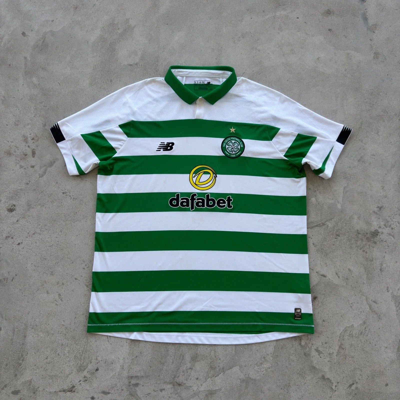 Vintage New Balance Celtic FC Home Jersey Green White Hoops Soccer Shirt XXL Unisex T-shirt, Sweatshirt, Hoodie, Long Sleeve Tee - T-Shirt, Sweatshirt, Hoodie