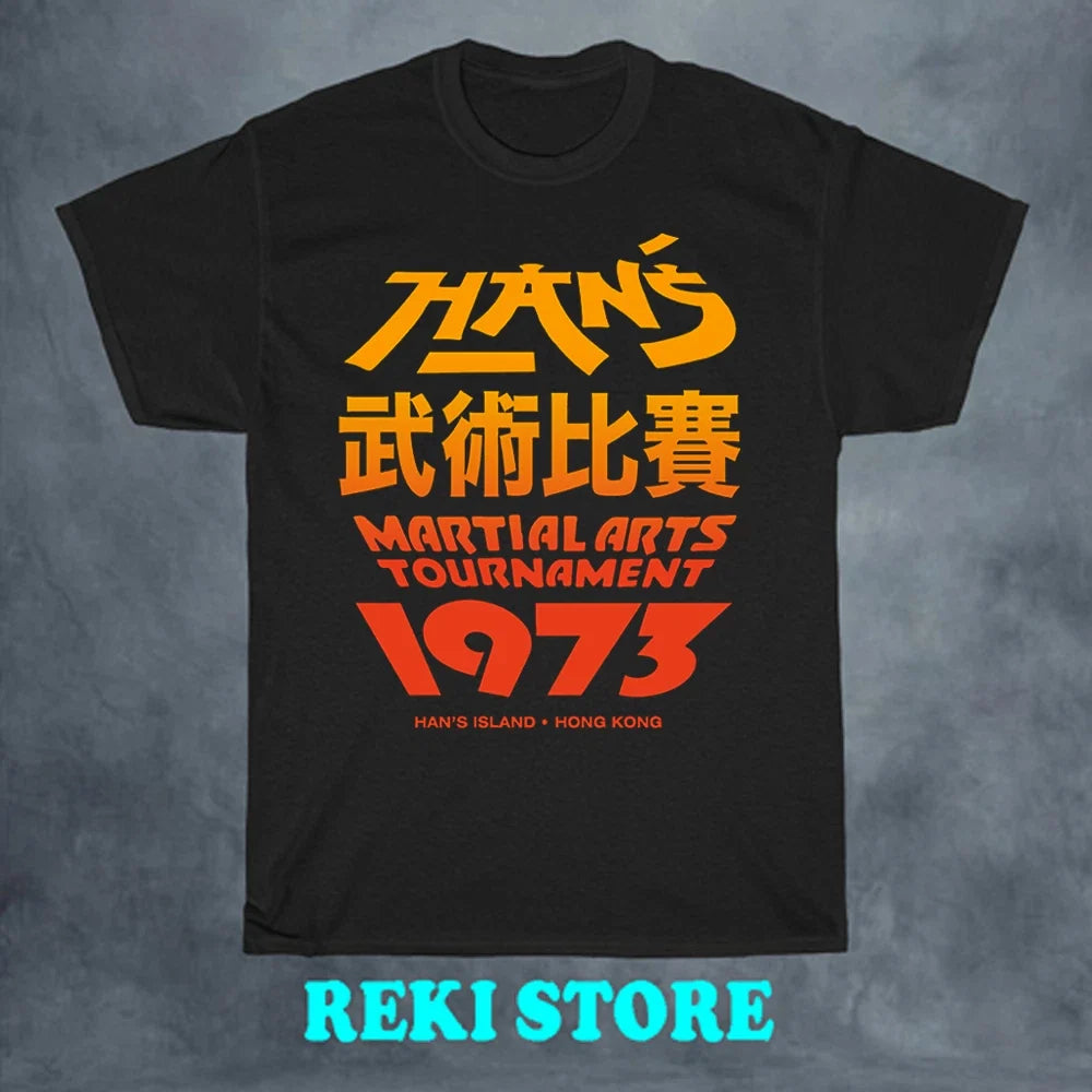 Han's Martial Arts Tournament Enter The Dragon Men's Black Size S-5XL Unisex T-shirt, Sweatshirt, Hoodie, Long Sleeve Tee - T-Shirt, Sweatshirt, Hoodie
