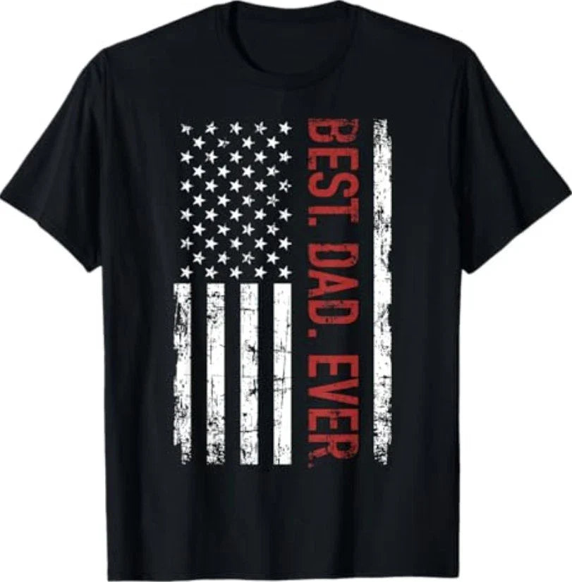 Best dad ever US american flag gift for father's day Short Sleeve T-Shirt Unisex T-shirt, Sweatshirt, Hoodie, Long Sleeve Tee - T-Shirt, Sweatshirt, Hoodie