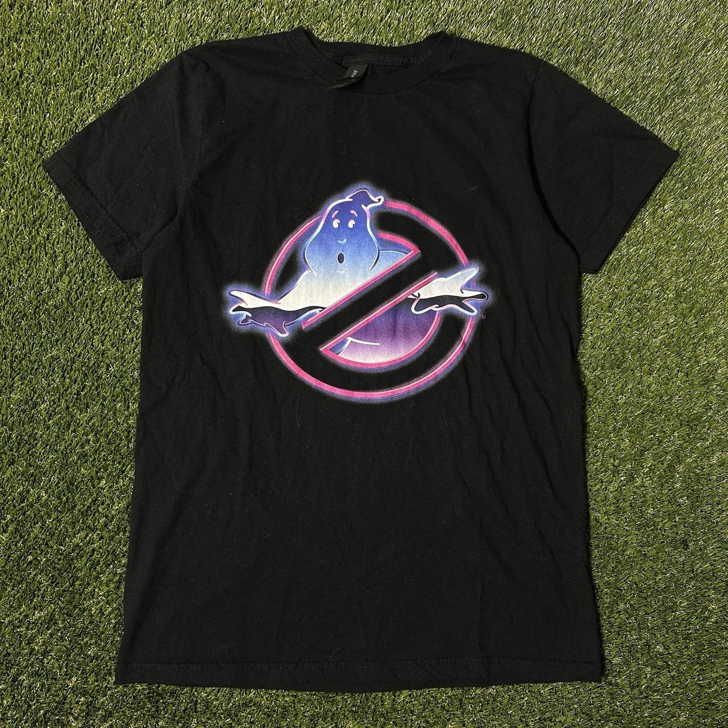 Ghostbusters Y2K 80s Style Neon Logo Graphic T-Shirt S Unisex T-shirt, Sweatshirt, Hoodie, Long Sleeve Tee - T-Shirt, Sweatshirt, Hoodie