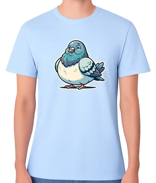 Cute Chubby Pigeon Graphic Unisex T-Shirt Funny Bird Lover Tee Unisex T-shirt, Sweatshirt, Hoodie, Long Sleeve Tee - T-Shirt, Sweatshirt, Hoodie