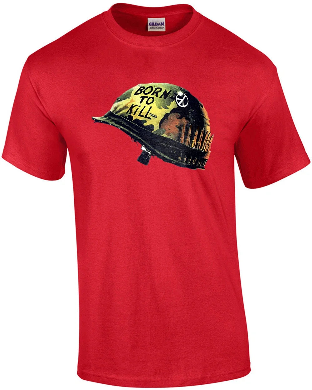 Born to kill helmet - Full Metal Jacket - 80's t-shirt Unisex T-shirt, Sweatshirt, Hoodie, Long Sleeve Tee - T-Shirt, Sweatshirt, Hoodie