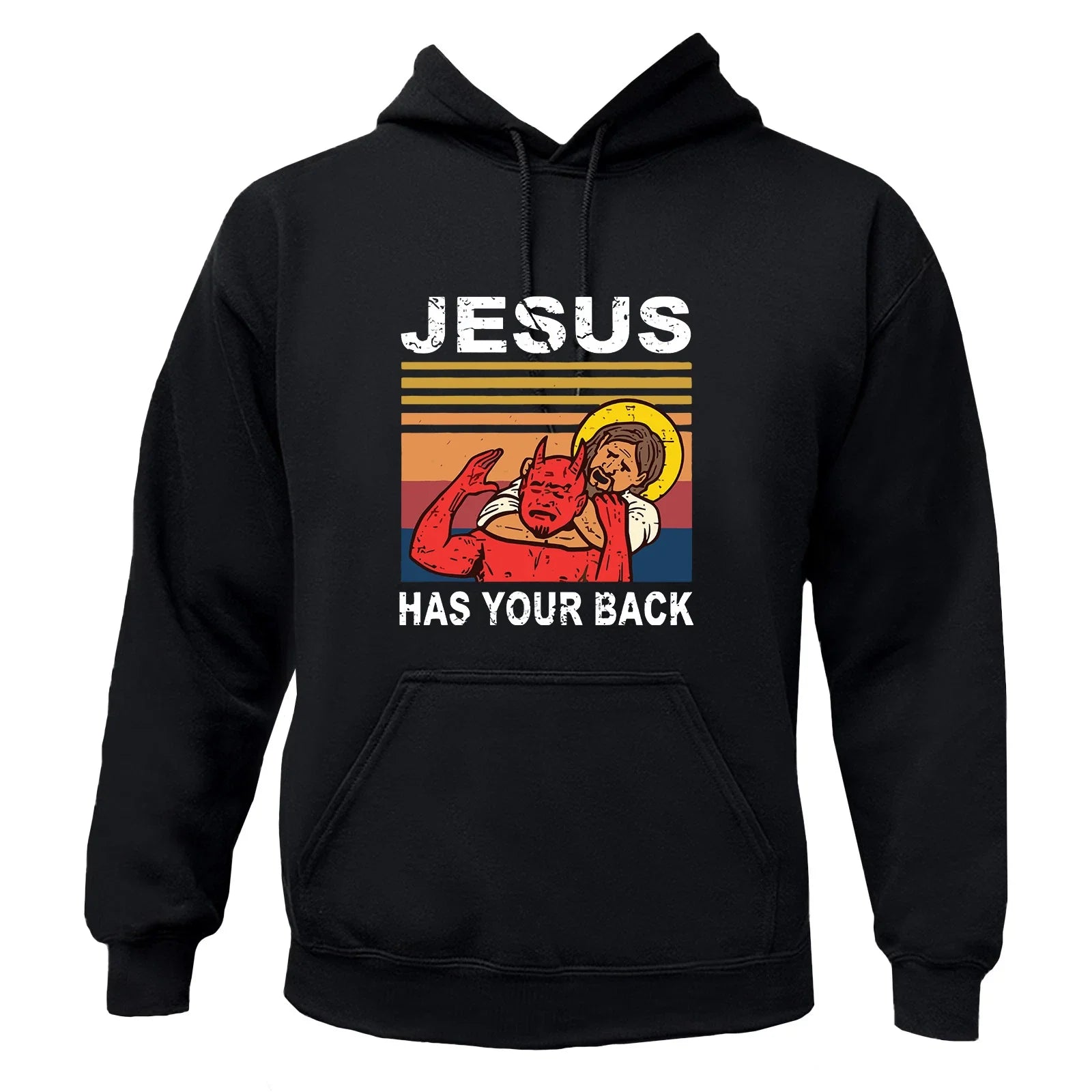 Jesus Has Your Back Graphic T-Shirt / Hoodie / Sweatshirt Unisex Christ Shirt Unisex T-shirt, Sweatshirt, Hoodie, Long Sleeve Tee - T-Shirt, Sweatshirt, Hoodie