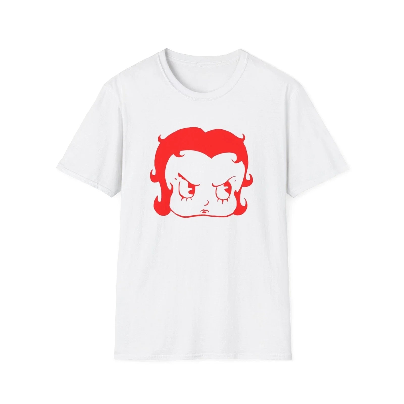 Vintage Cartoon Face Softstyle Graphic Tee for Anime and Pop Culture Fans Unisex T-shirt, Sweatshirt, Hoodie, Long Sleeve Tee - T-Shirt, Sweatshirt, Hoodie