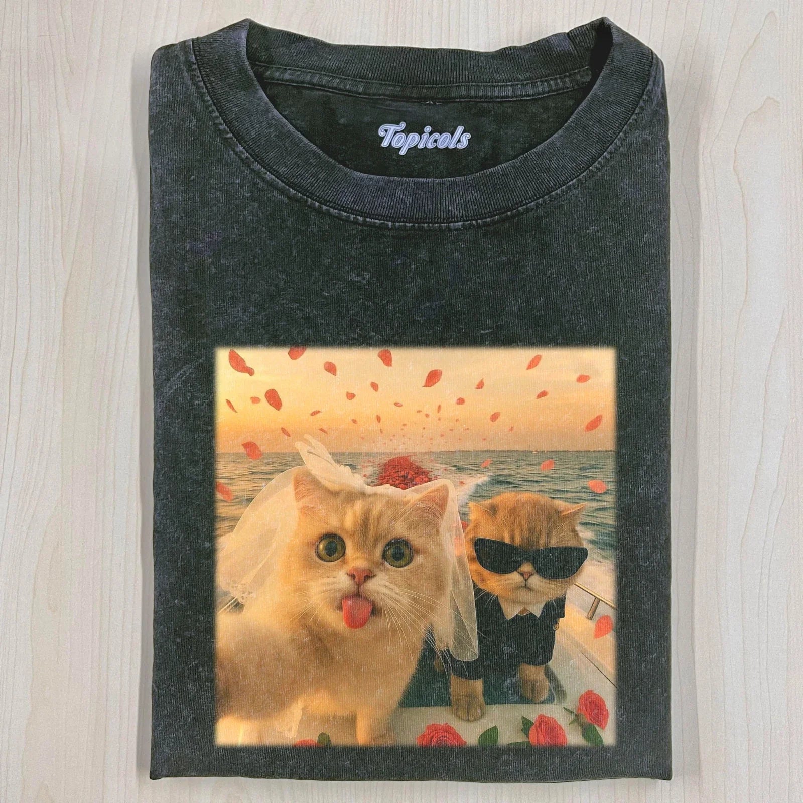 Funny Cat Wedding Meme Graphic T-Shirt Cute Bride Groom Cats Tee S-3XL Unisex T-shirt, Sweatshirt, Hoodie, Long Sleeve Tee - T-Shirt, Sweatshirt, Hoodie