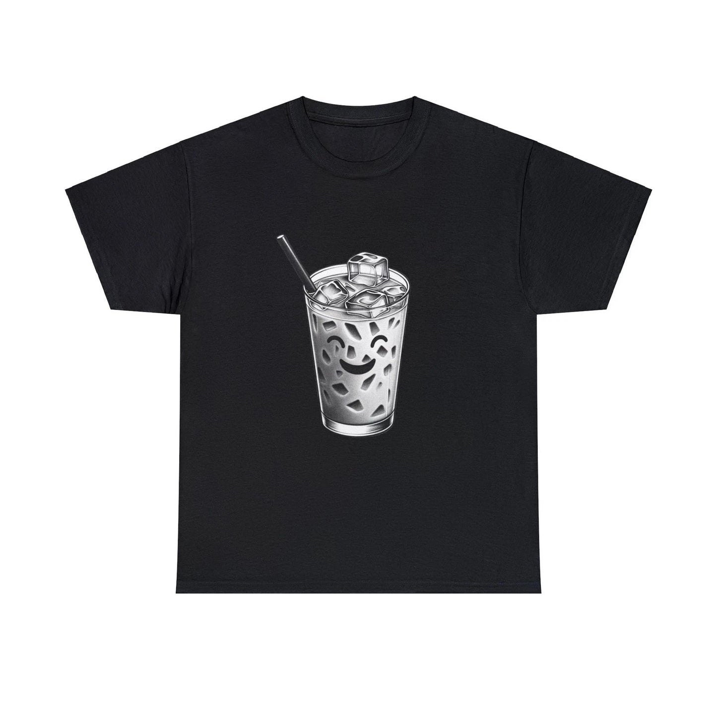 Unisex Adult T Shirt Streetwear Designer Graphic Tee Minimalist Iced Coffee Unisex T-shirt, Sweatshirt, Hoodie, Long Sleeve Tee - T-Shirt, Sweatshirt, Hoodie
