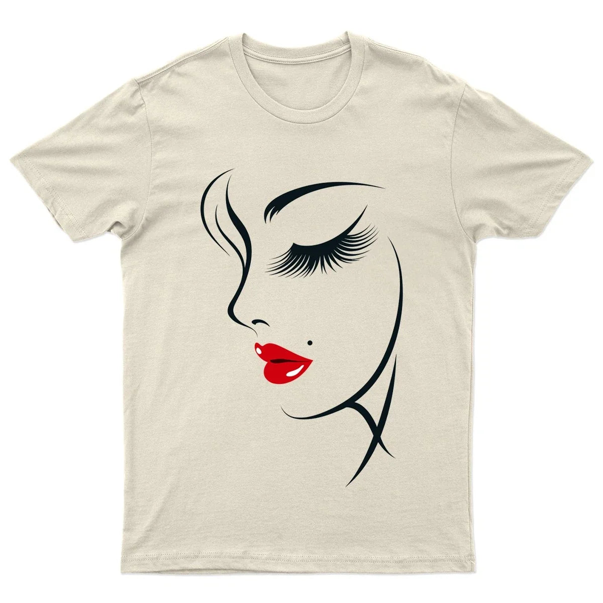 Minimalist Woman Face Art Fashion Graphic Tee Mens T-Shirt Womens Top Unisex T-shirt, Sweatshirt, Hoodie, Long Sleeve Tee - T-Shirt, Sweatshirt, Hoodie