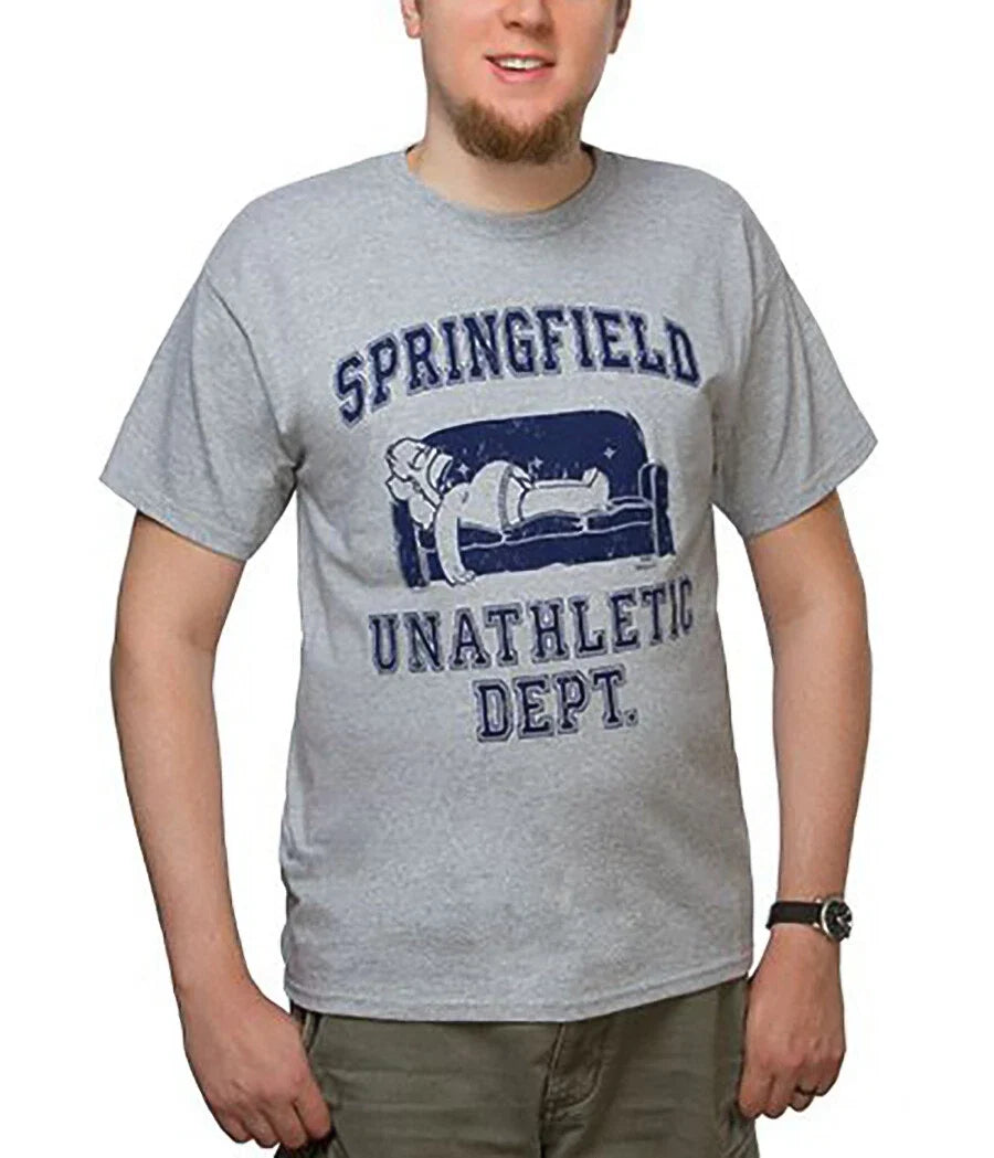 The Simpsons Springfield Unathletic Department T-Shirt Unisex T-shirt, Sweatshirt, Hoodie, Long Sleeve Tee - T-Shirt, Sweatshirt, Hoodie