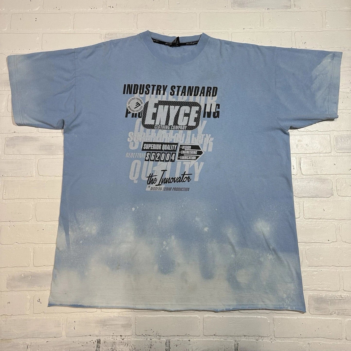 Vintage Enyce T Shirt Y2K Logo 3XL Hip Hop 90s Sun Faded Bleached Unisex T-shirt, Sweatshirt, Hoodie, Long Sleeve Tee - T-Shirt, Sweatshirt, Hoodie