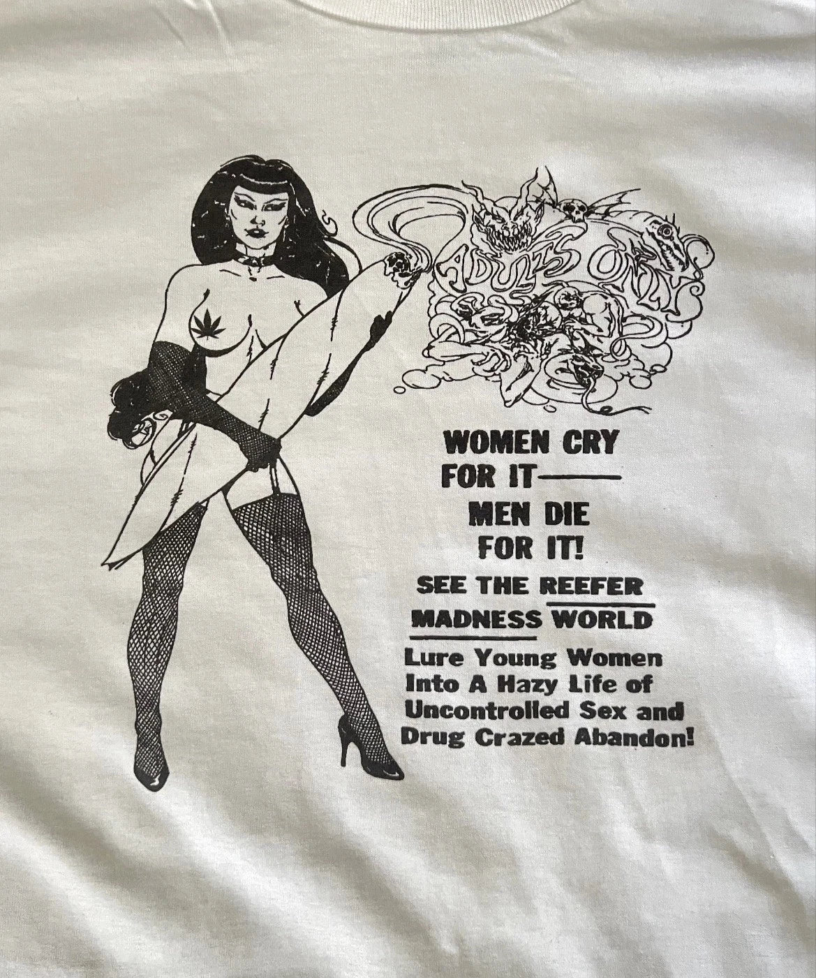 Reefer Madness Funny retro white Size XL unisex T-shirt Unisex T-shirt, Sweatshirt, Hoodie, Long Sleeve Tee - T-Shirt, Sweatshirt, Hoodie