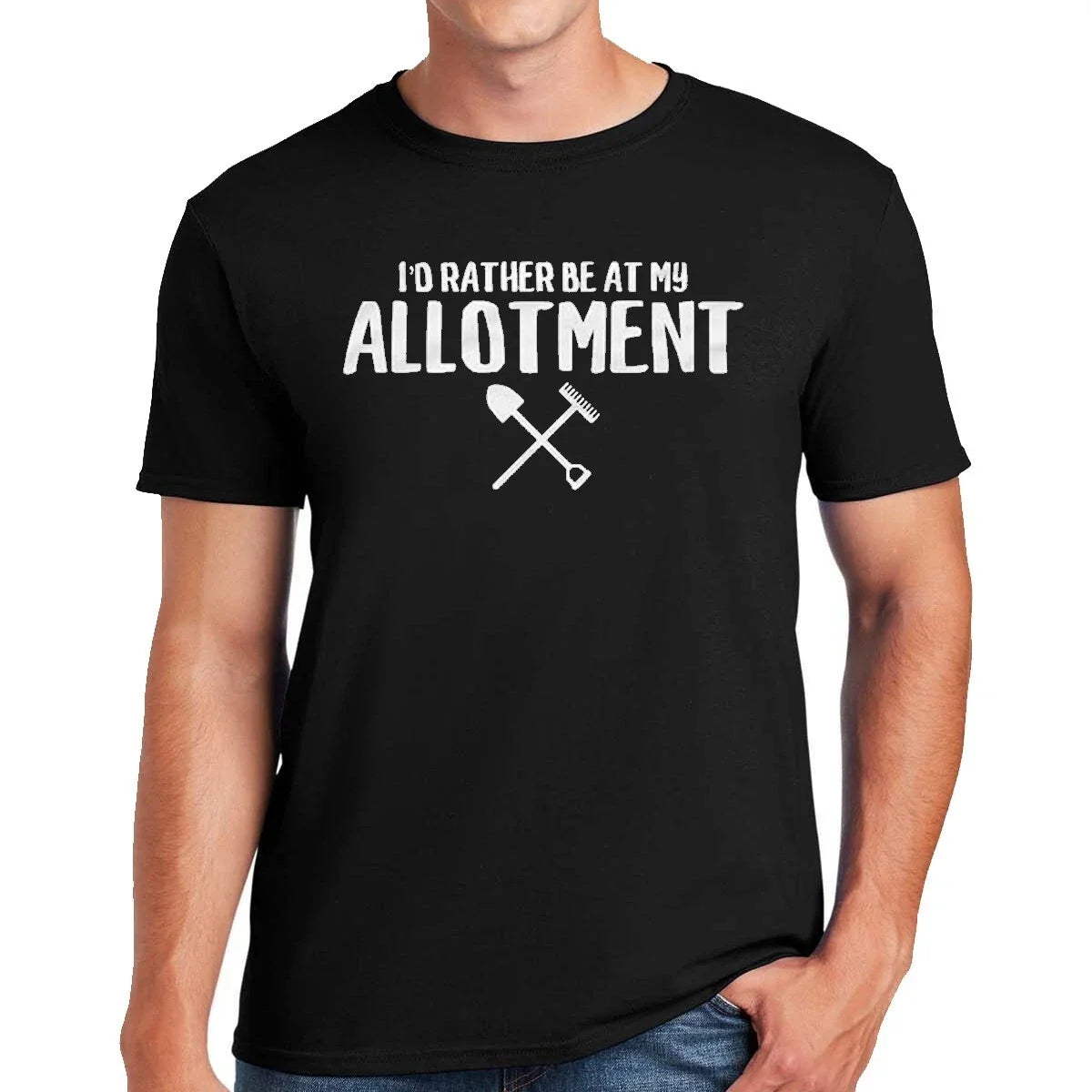 I'd Rather Be at My Allotment | FUNNY | NOVELTY | JOKE | MEN'S T-SHIRT TEE TOP Unisex T-shirt, Sweatshirt, Hoodie, Long Sleeve Tee - T-Shirt, Sweatshirt, Hoodie