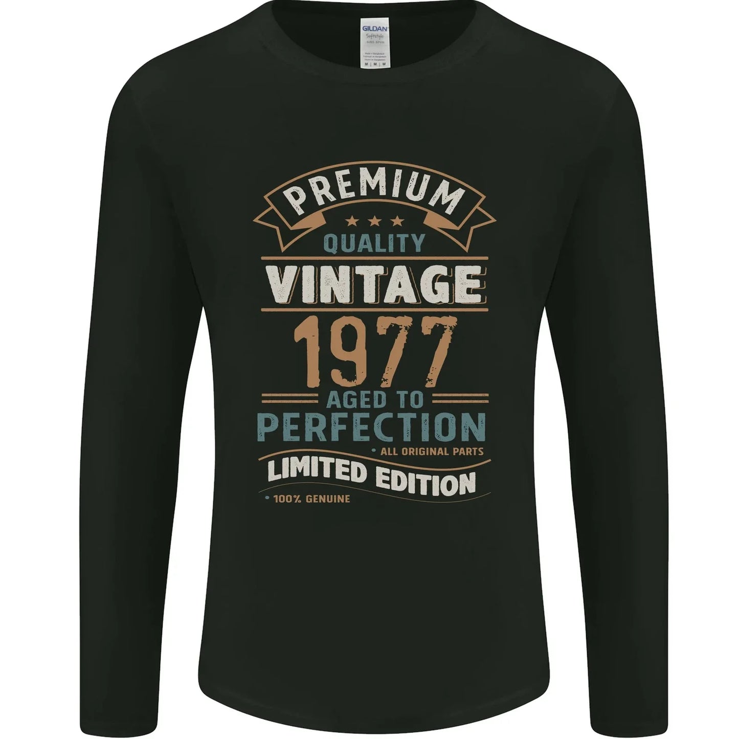 Premium Vintage 49th Birthday 1977 Mens Long Sleeve T-Shirt Unisex T-shirt, Sweatshirt, Hoodie, Long Sleeve Tee - T-Shirt, Sweatshirt, Hoodie