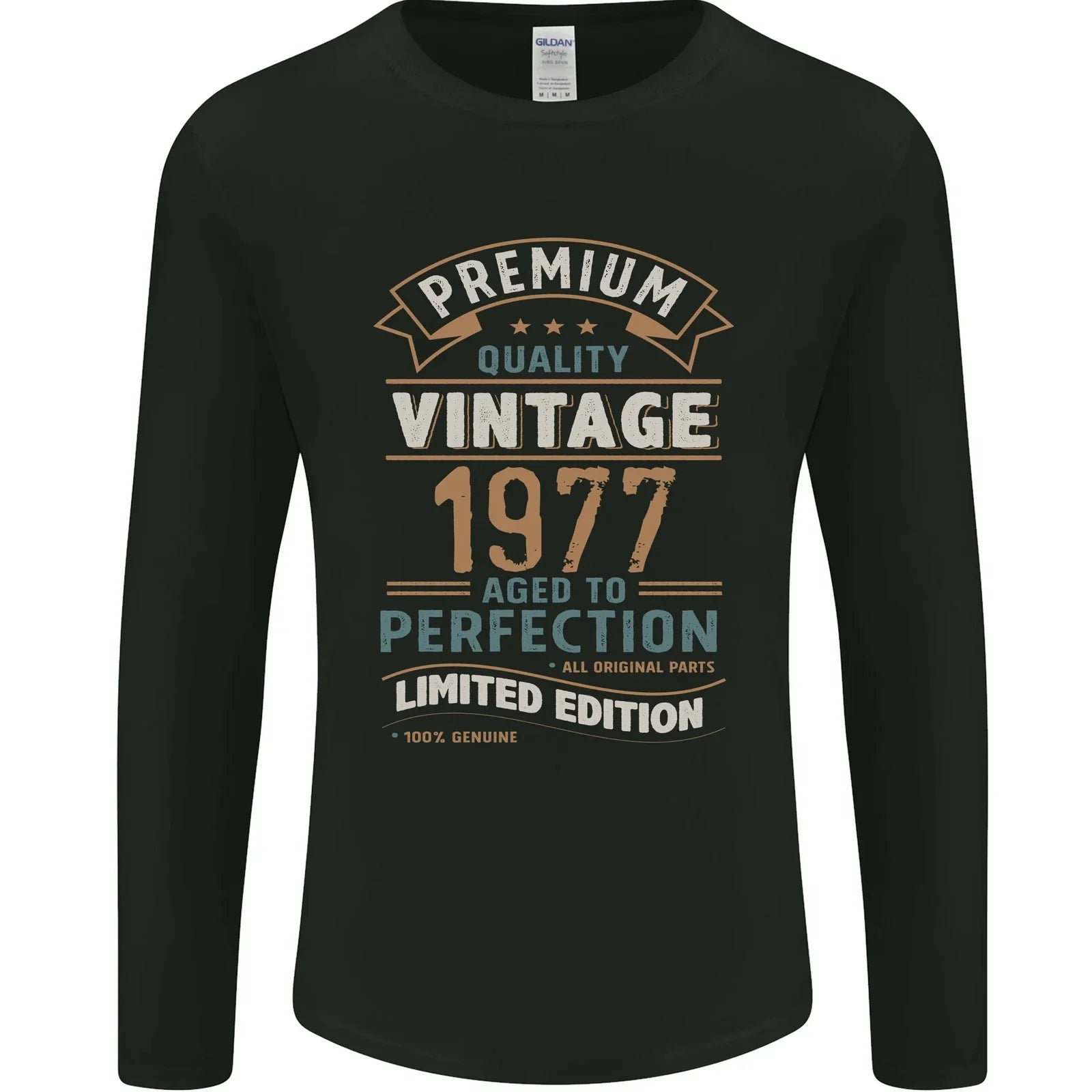 Premium Vintage 49th Birthday 1977 Mens Long Sleeve T-Shirt Unisex T-shirt, Sweatshirt, Hoodie, Long Sleeve Tee - T-Shirt, Sweatshirt, Hoodie