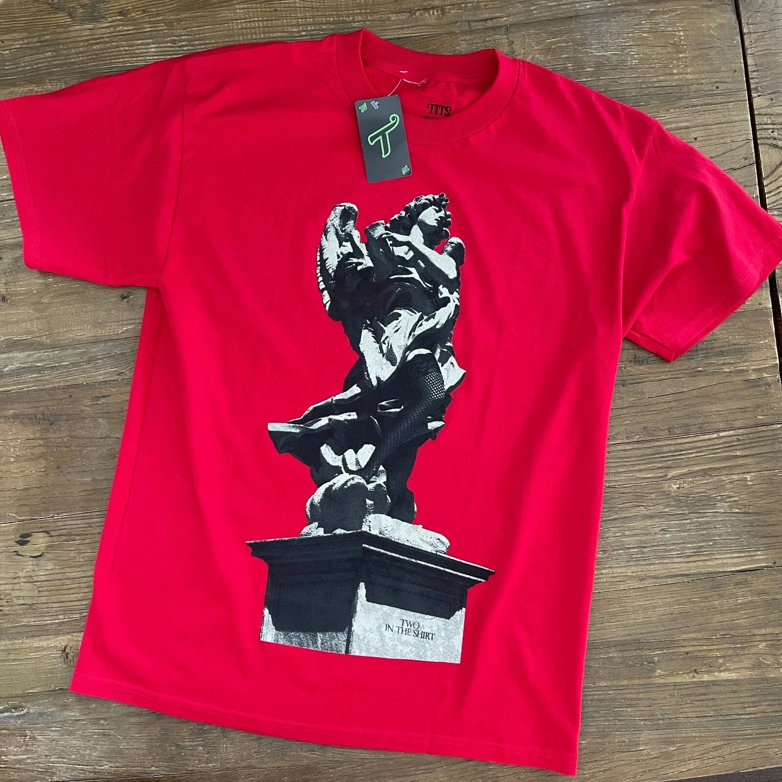 Rare Vintage New From 2008 TITS Two In The Shirt "Angelo" Men's T-Shirt Red Unisex T-shirt, Sweatshirt, Hoodie, Long Sleeve Tee - T-Shirt, Sweatshirt, Hoodie