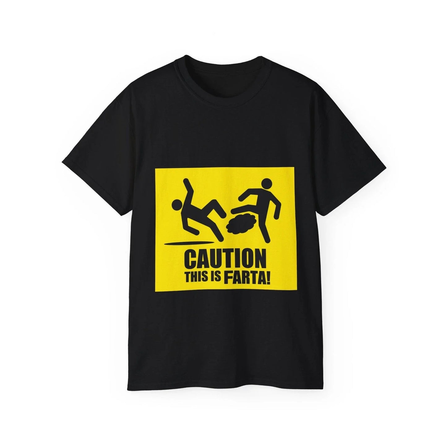 Caution This Is Farta! | Funny Warning Sign T-Shirt  This is Sparta Parody Unisex T-shirt, Sweatshirt, Hoodie, Long Sleeve Tee - T-Shirt, Sweatshirt, Hoodie