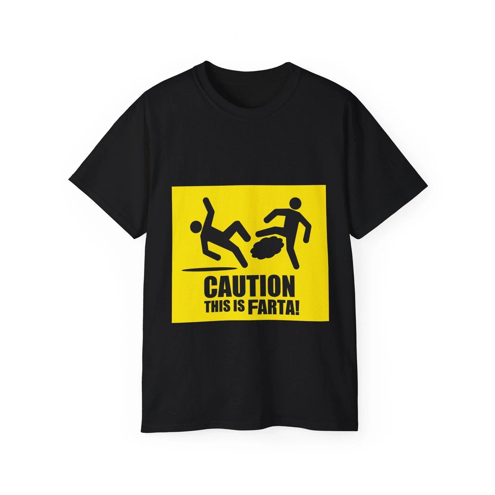 Caution This Is Farta! | Funny Warning Sign T-Shirt  This is Sparta Parody Unisex T-shirt, Sweatshirt, Hoodie, Long Sleeve Tee - T-Shirt, Sweatshirt, Hoodie