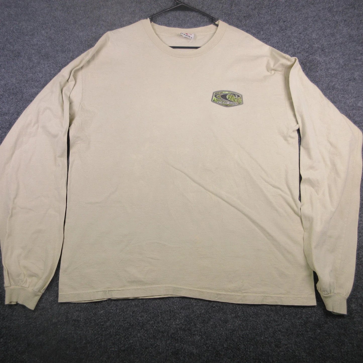 Y2K O'Neill Shirt Mens XL Beige Long Sleeve Surf Logo Graphic T Shirt Tee Back Unisex T-shirt, Sweatshirt, Hoodie, Long Sleeve Tee - T-Shirt, Sweatshirt, Hoodie