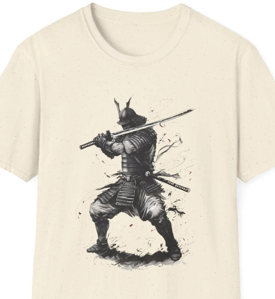Samurai Warrior Art Tee | Unisex Softstyle T-Shirt, Gift for Martial Arts Unisex T-shirt, Sweatshirt, Hoodie, Long Sleeve Tee - T-Shirt, Sweatshirt, Hoodie