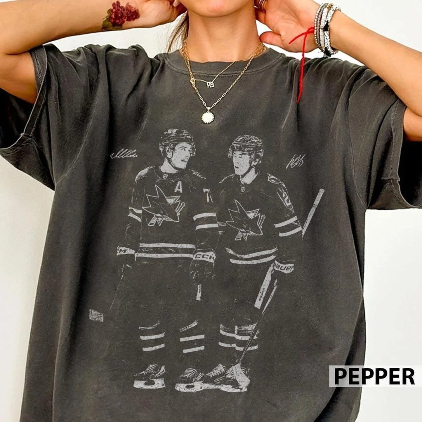 Macklin Celebrini Will Smith San Jose Hockey Vintage Shirt Unisex T-shirt, Sweatshirt, Hoodie, Long Sleeve Tee - T-Shirt, Sweatshirt, Hoodie