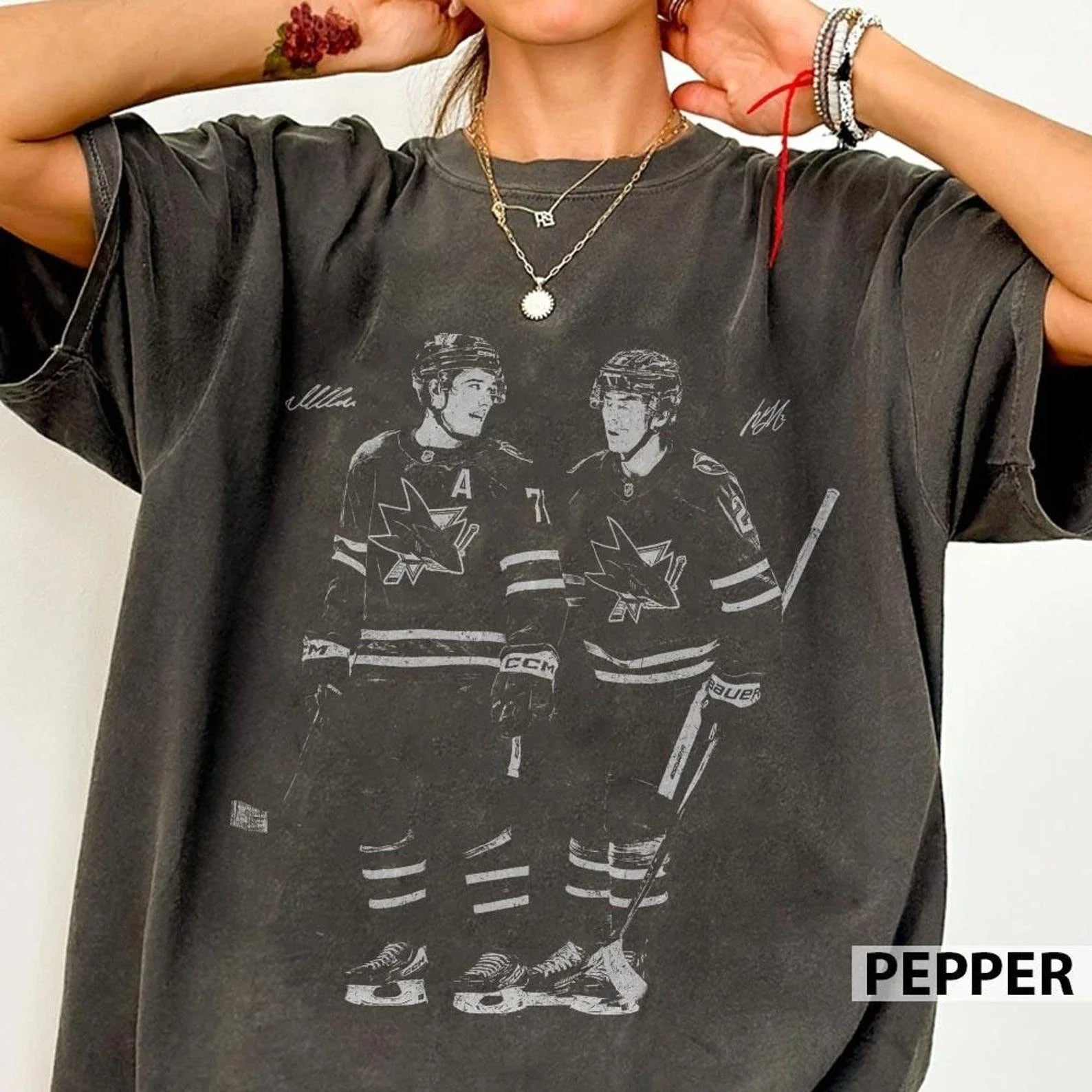 Macklin Celebrini Will Smith San Jose Hockey Vintage Shirt Unisex T-shirt, Sweatshirt, Hoodie, Long Sleeve Tee - T-Shirt, Sweatshirt, Hoodie