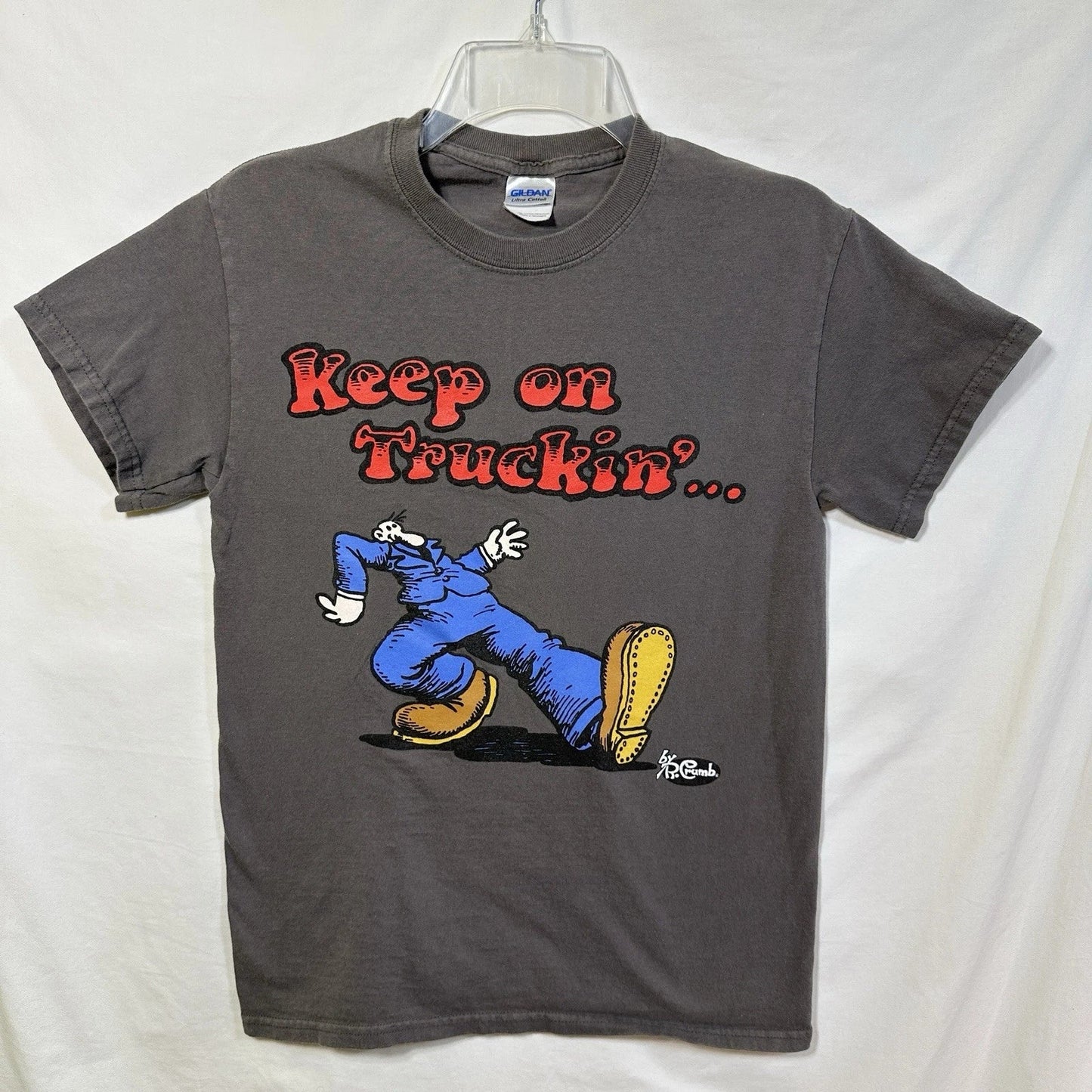 Retro Keep on Truckin' R. Crumb Small Graphic T-Shirt Genuine KOT Apparel 70's Unisex T-shirt, Sweatshirt, Hoodie, Long Sleeve Tee - T-Shirt, Sweatshirt, Hoodie