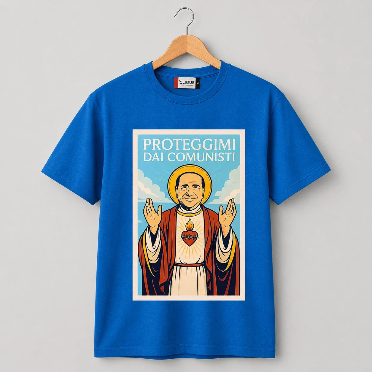 Berlusconi Protect Me from the Communists T-Shirt - Mens Ironic T-Shirt Unisex T-shirt, Sweatshirt, Hoodie, Long Sleeve Tee - T-Shirt, Sweatshirt, Hoodie