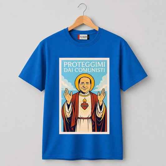 Berlusconi Protect Me from the Communists T-Shirt - Mens Ironic T-Shirt Unisex T-shirt, Sweatshirt, Hoodie, Long Sleeve Tee - T-Shirt, Sweatshirt, Hoodie
