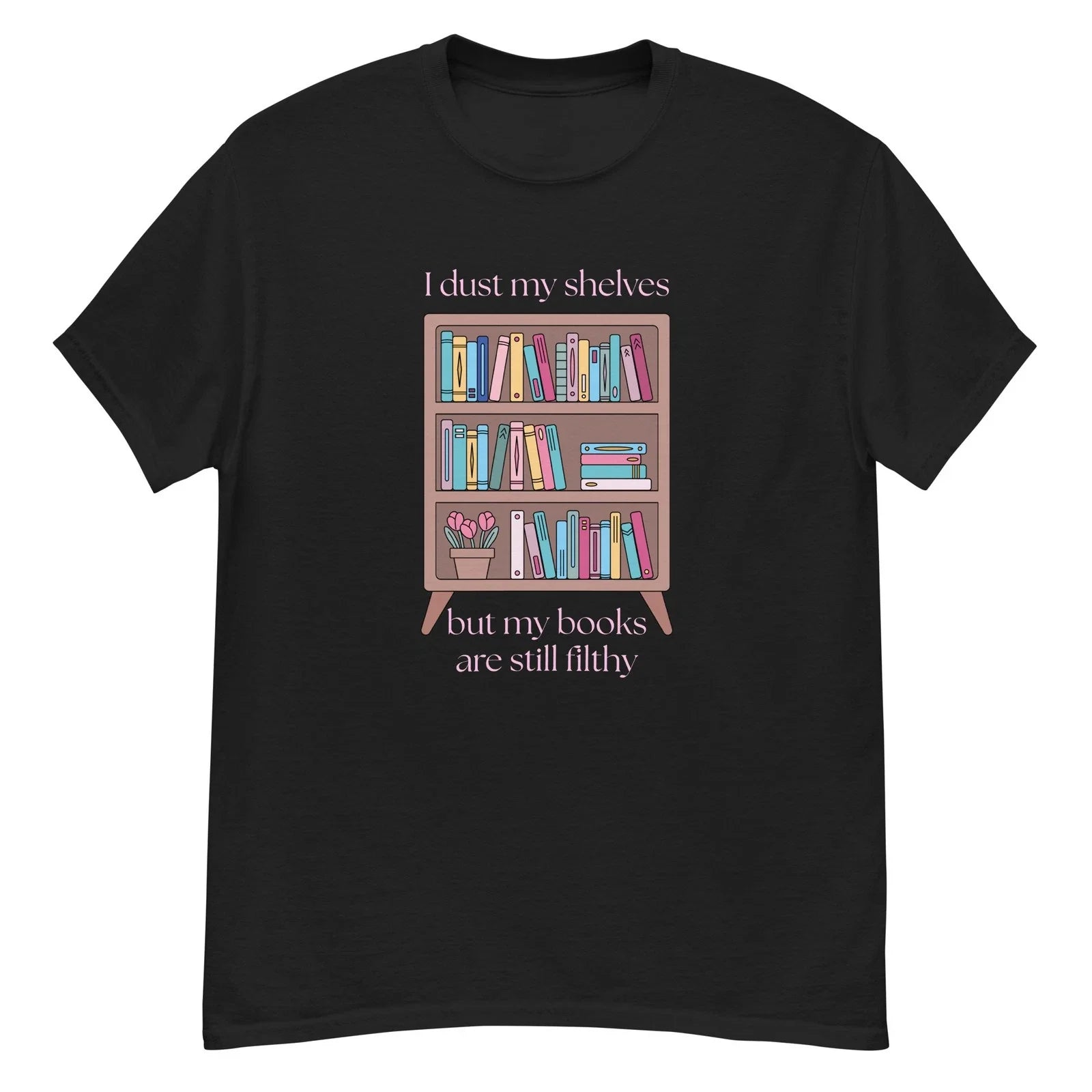 Smut Books Shirt Unisex Black Tee Funny Bookshelf Unisex T-shirt, Sweatshirt, Hoodie, Long Sleeve Tee - T-Shirt, Sweatshirt, Hoodie