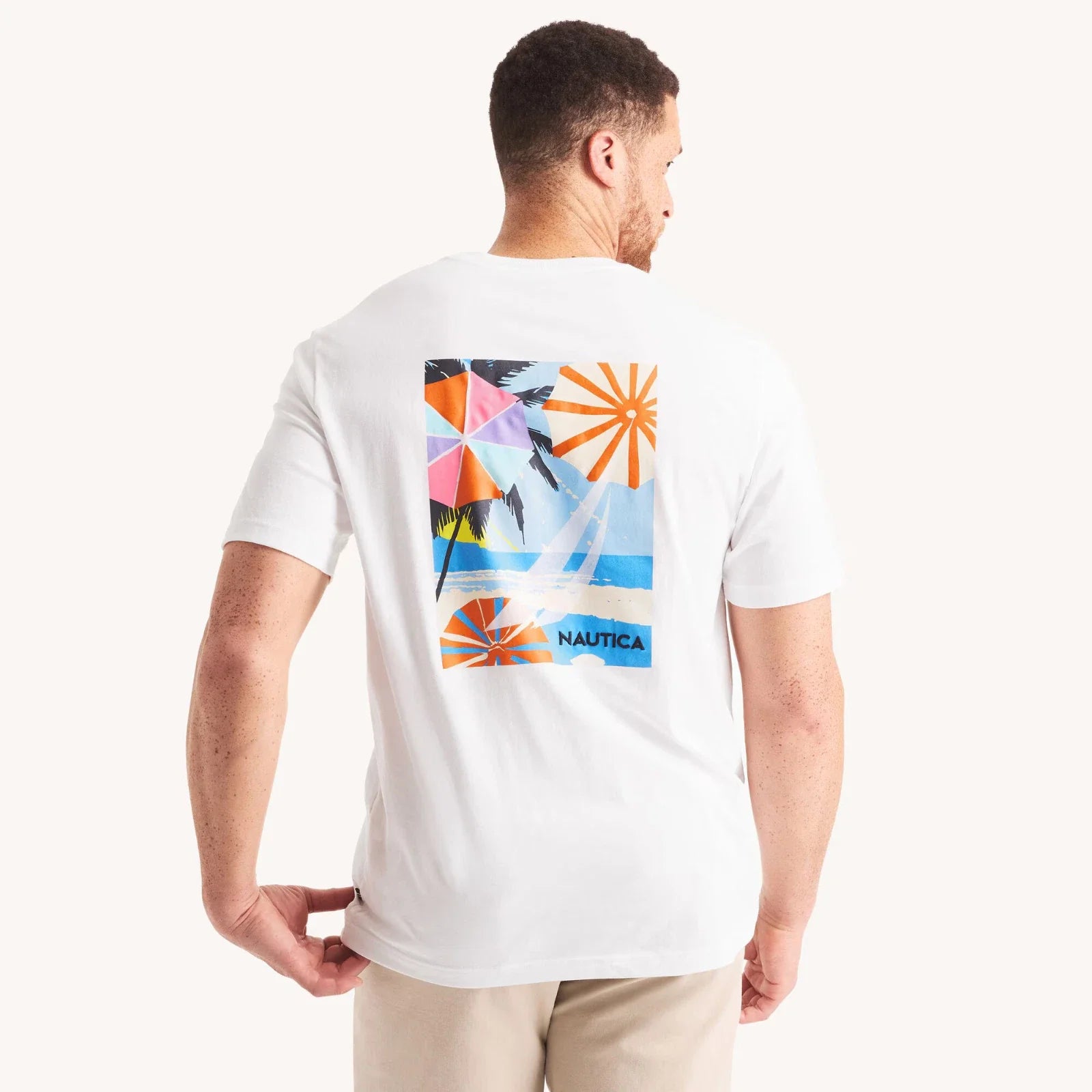 Nautica Big & Tall "Keep Calm" White Graphic S/S T-Shirt Size 3XLT, XXXLTall Unisex T-shirt, Sweatshirt, Hoodie, Long Sleeve Tee - T-Shirt, Sweatshirt, Hoodie