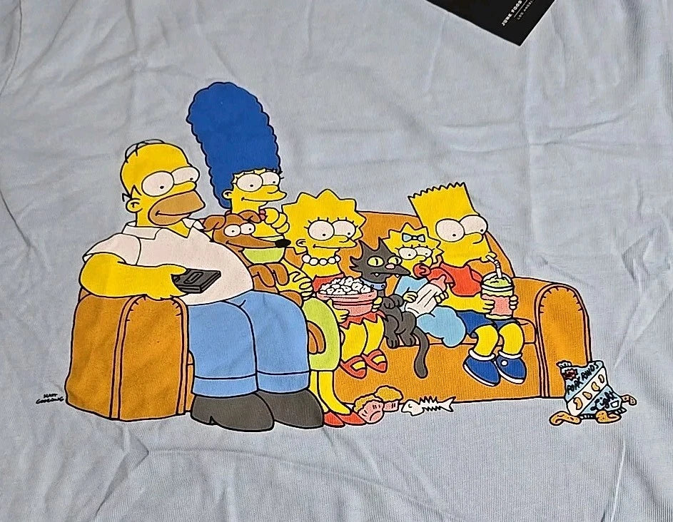 NWT The Simpsons Couch Family Mens T Shirt Size X-SMALL Homer Marge Bart Lisa XS Unisex T-shirt, Sweatshirt, Hoodie, Long Sleeve Tee - T-Shirt, Sweatshirt, Hoodie