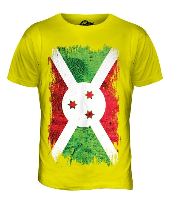 BURUNDI GRUNGE FLAG MENS T SHIRT TEE SHIRT XS S M L XL 2XL 3XL 4XL 5XL Unisex T-shirt, Sweatshirt, Hoodie, Long Sleeve Tee - T-Shirt, Sweatshirt, Hoodie